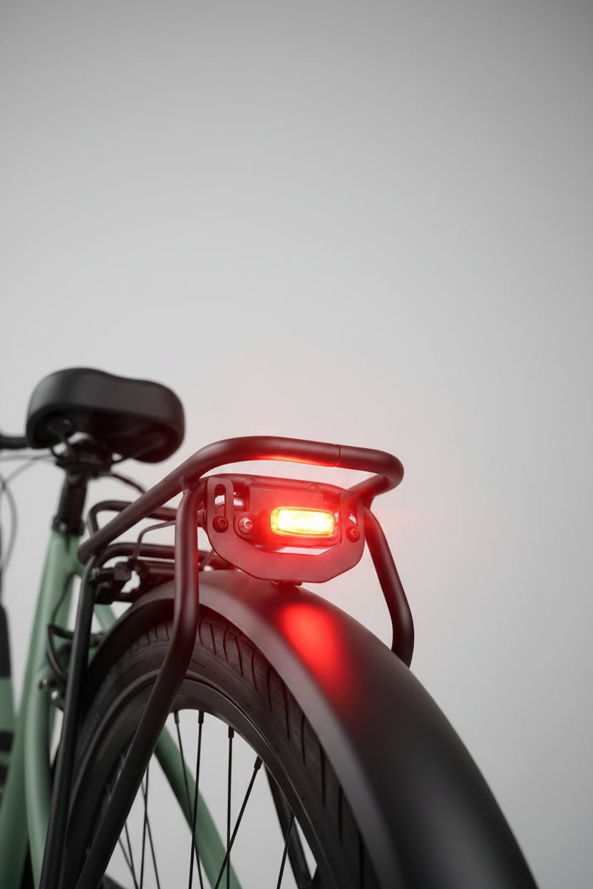 Carrier Mounting Rear Light For E-Bike 2 Watt 6-36V SMD LED With 1200mm Cable