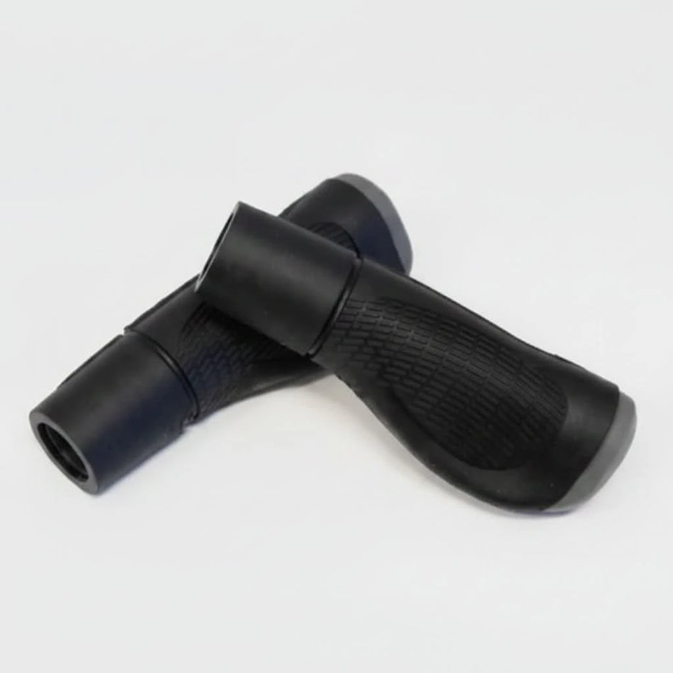 Dual Density Grip Anatomical Closed End 128mm - Black/Grey