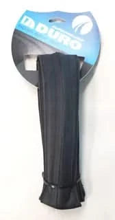 700 x 25C | Duro Slickster Ultra Road Tyre | 25-622 | 150 TPI | Max 120 PSI | Folding Bead | 3mm Puncture Protection | Black / Black Skinwall