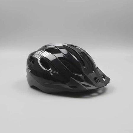 Flite Recreational Range black medium glued-on helmet for cycling safety