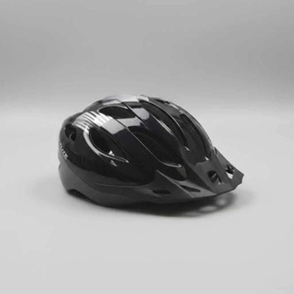 Flite Recreational Range black medium glued-on helmet for cycling safety