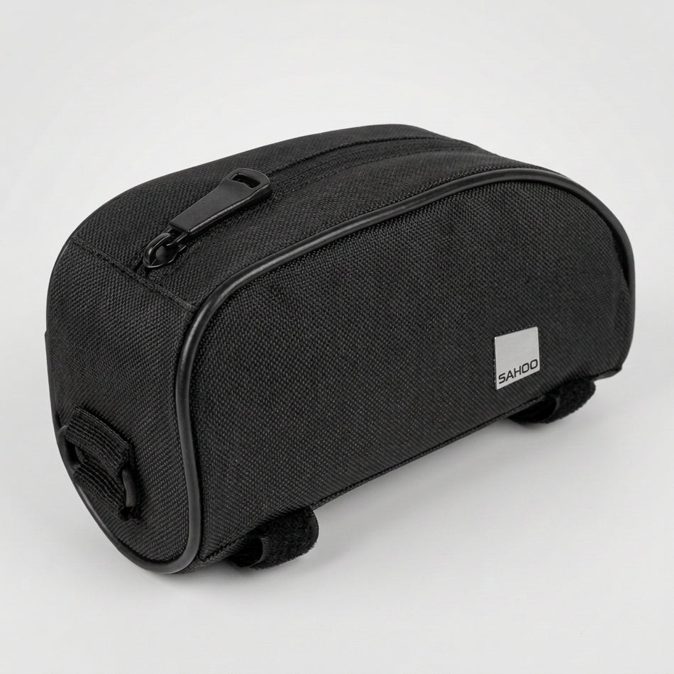 Sahoo Top Bar Bag 18x10x6.5cm Velcro Attach Zippered Compartment - Black