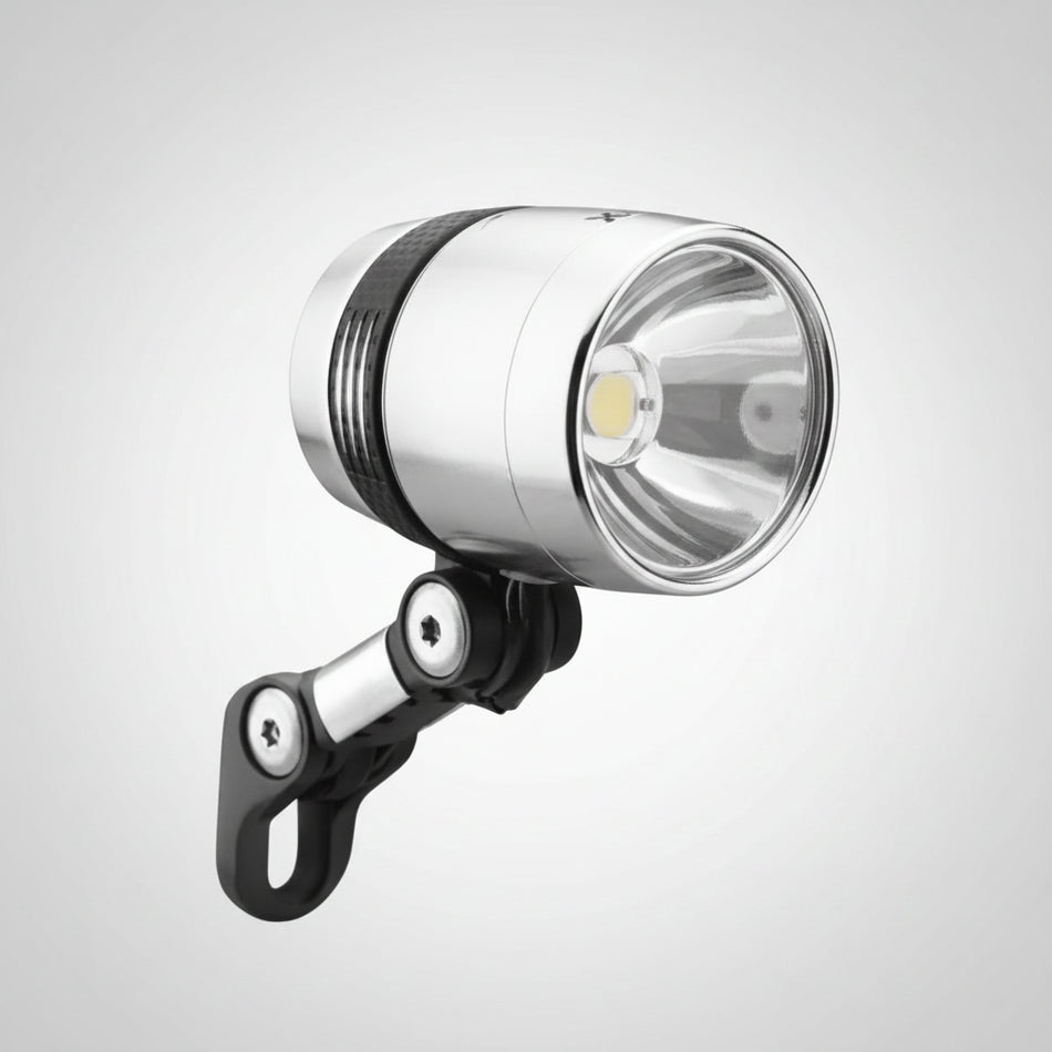 BUSCH & MULLER Dynamo LED Front Light Alloy Lumotec IQ-X DRL Senso Switch Standlight 100LUX - Silver
