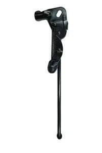Black steel kickstand for 27" rear axle mount with heavy-duty forged steel construction