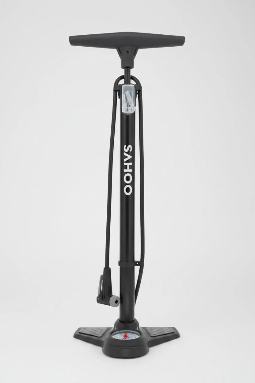 SAHOO Floor Pump With Gauge & Smart Valve Head 160 PSI