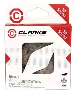 CLARKS 10 Speed Self Lubricating Chain With Connect Link - Silver