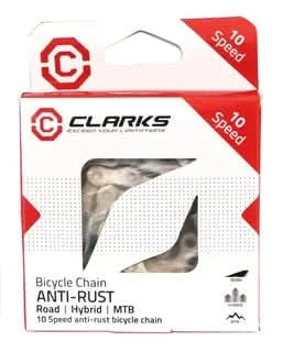CLARKS 10 Speed Anti Rust Chain With Connect Link - Silver