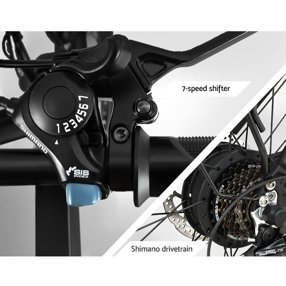 Phoenix 20 Inch Electric Bike Folding Urban Bicycle eBike Removable Battery-BicycleLab.com.au