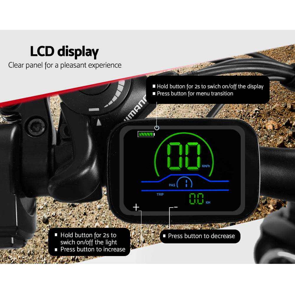 27.5 Inch Electric Mountain Bicycle with Built-in Battery | Black