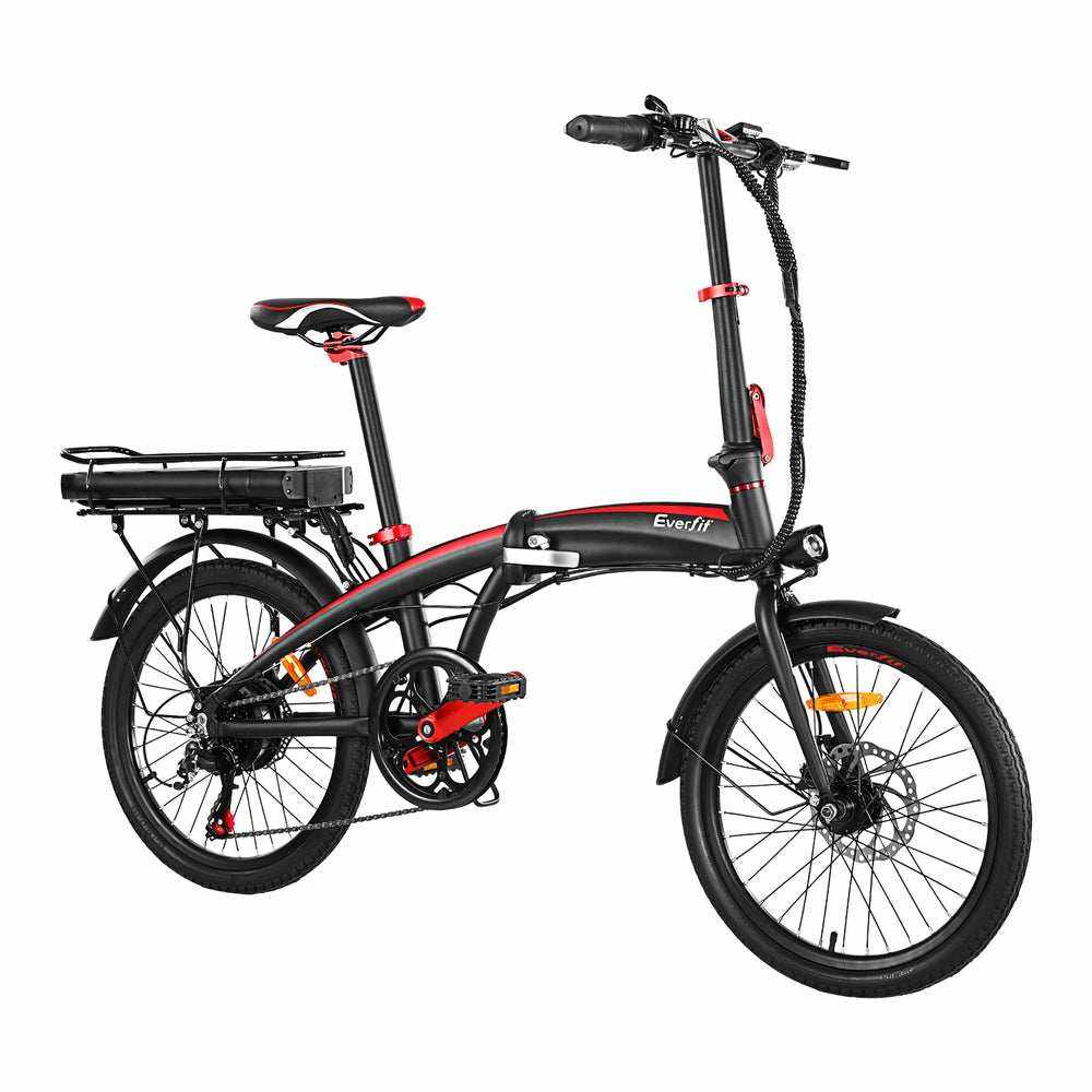 250W Foldable Commuter Electric Bike with Rechargeable Battery | Black