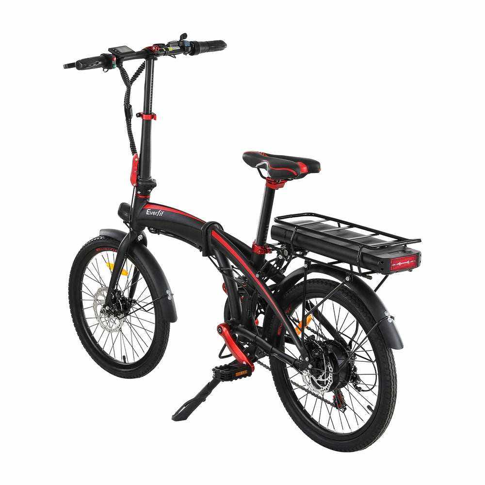 250W Foldable Commuter Electric Bike with Rechargeable Battery | Black
