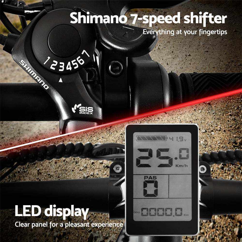 Everfit 26 Inch Electric Mountain Bicycle Built-in Battery 250W