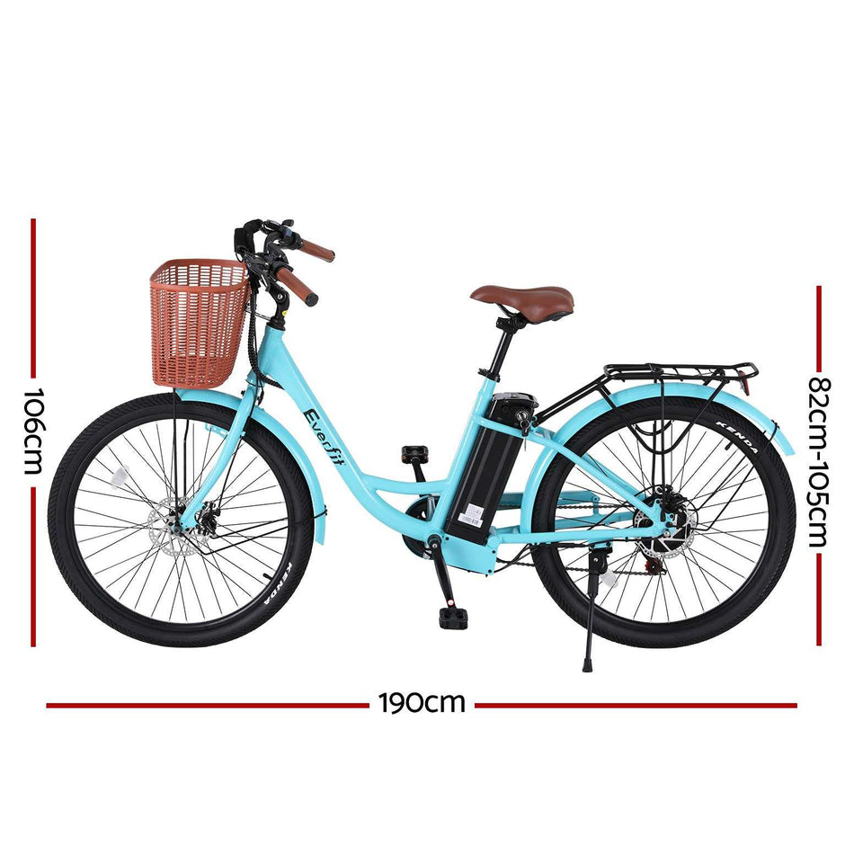 Electric Commuter City Bike w/ Battery | Blue