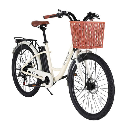 26 Inch City Commuter Ebike w/ Battery | White