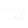 Bicycle Lab logo with text and cyclist icon on a green background