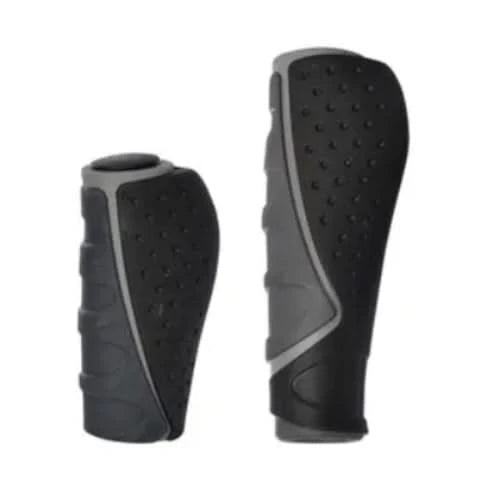 Dual Density Ergo Grips MTB Grips 91mm & 131mm - Black/Grey