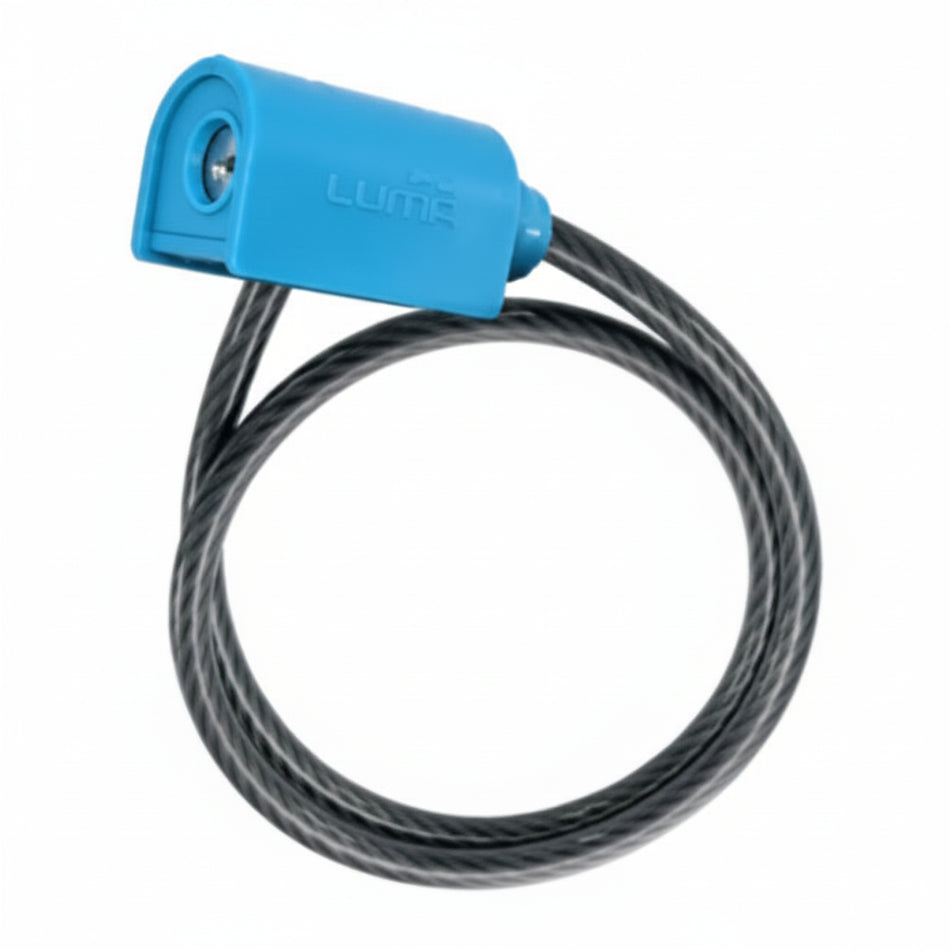 LUMA Cable Key Lock Black With Blue Highlights 8mm x 1850mm
