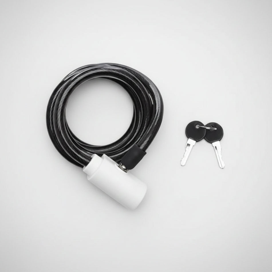 LUMA Key Lock Cable 12mm x 1850mm - White