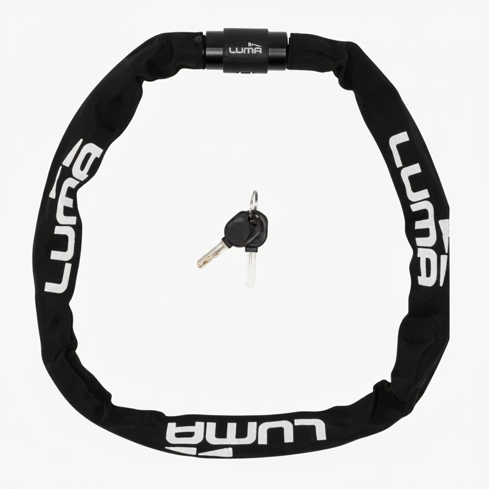 LUMA Lock Alpha 6 Plus Chain 6mm x 950mm With Key Lock - Black
