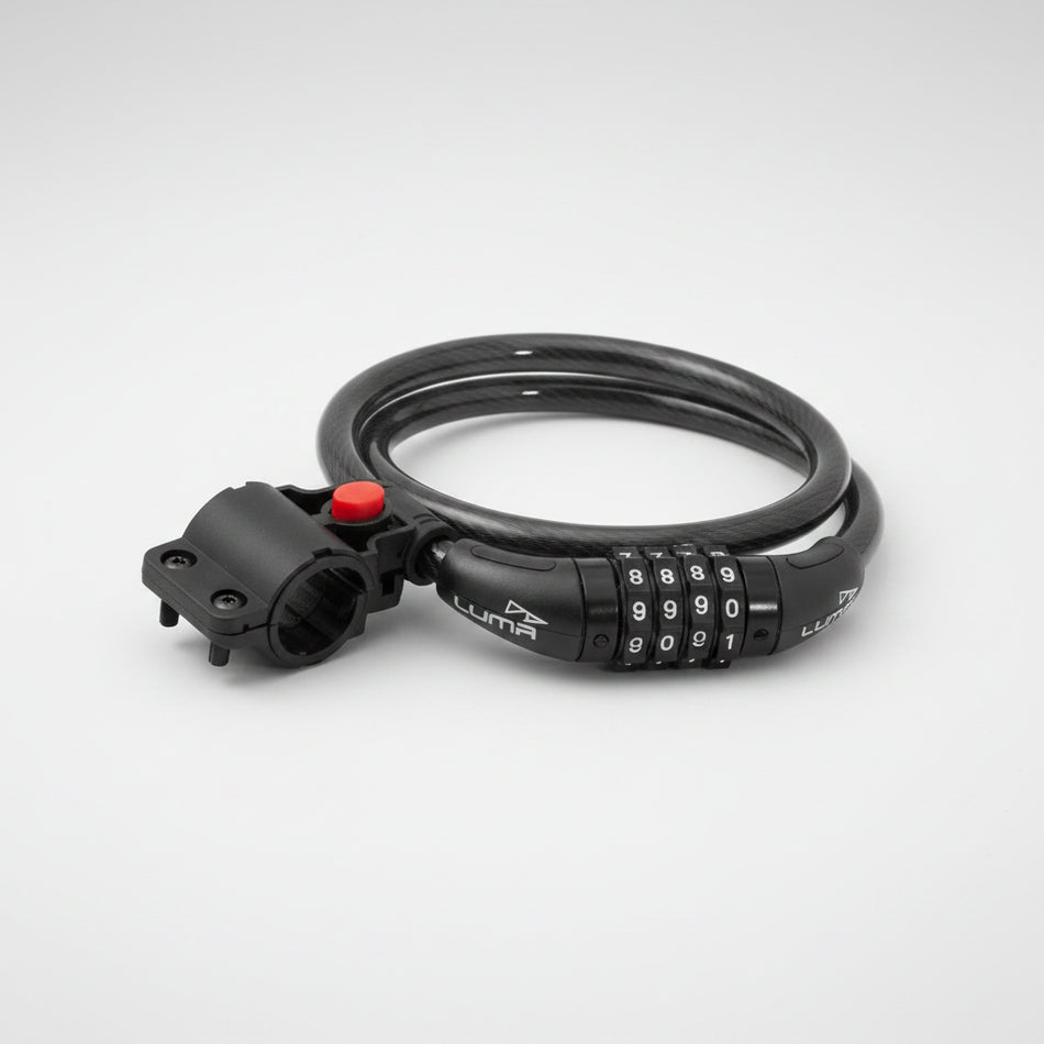 LUMA Lock Combination Resettable 12mm x 1500 mm With Bracket