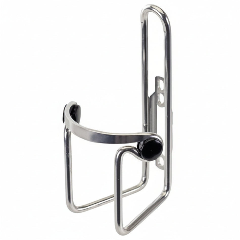 Bottle Cage With 2 Bolts - Silver