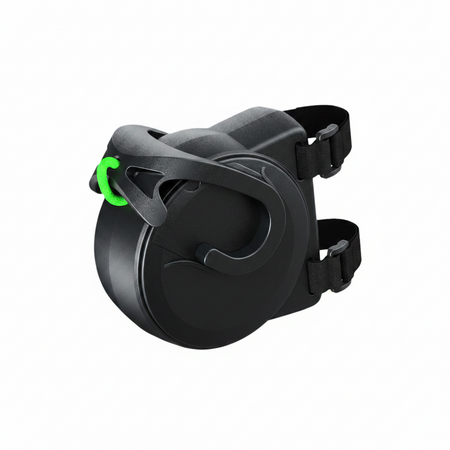 Compact automatic retractable bicycle tow rope with high-strength traction system and self-winding spring mechanism