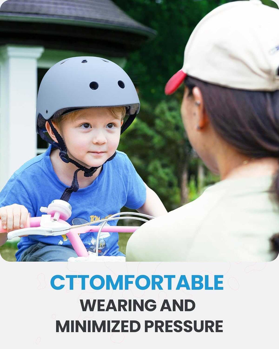 OutdoorMaster Youth & Kids Bike Helmet - Adjustable Multi-Sports Skateboard Helmet with Removable Liners for Balance Bike, Toddler Scooter, One Wheel Hoverboard-Light Blue-Medium