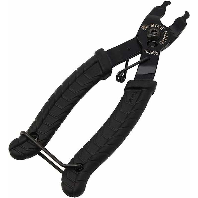 2-in-1 bike link pliers with ergonomic grips for opening and closing bicycle master chain links