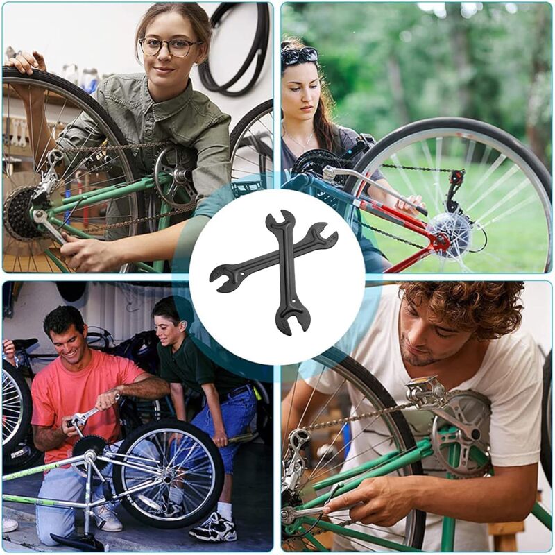 2 pcs Bike Hub Wrench, 13/14/15/16Mm Cone Wrench Bicycle Cone Wrenches For Repairing Bike Pedals And Wheel Hubs,
