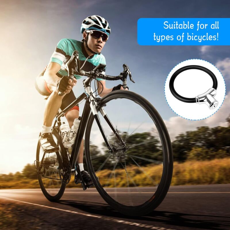 Bicycle Lock Zinc Alloy Bike Lock Universal Portable High Security Bicycle Lock Anti-Theft Bike Cable Mount Mtb Scooter