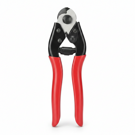 190mm premium bicycle cable cutter with ergonomic PVC handles and high-grade chrome vanadium steel blades