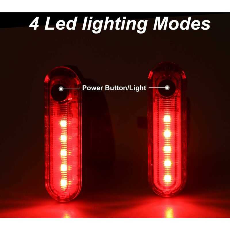 Super Bright USB Rechargeable Safety Taillight | 2 Pack