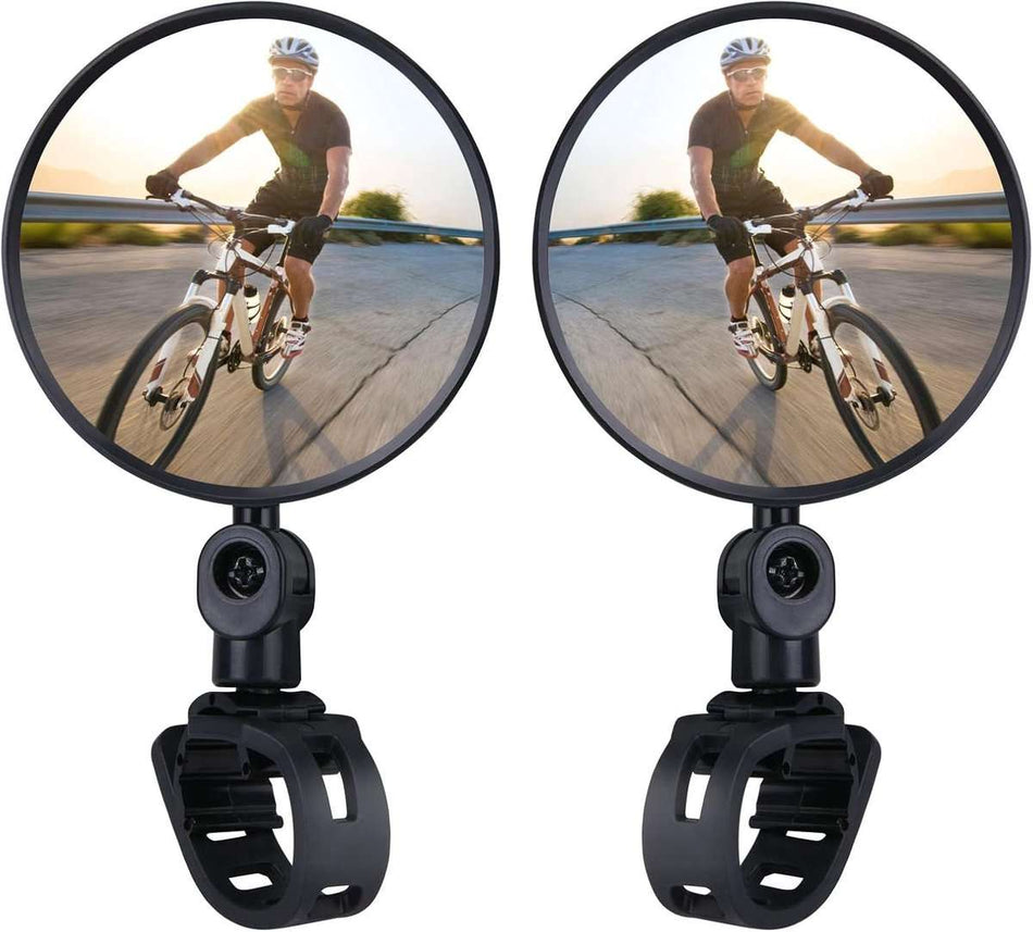 360° Rotating Wide-Angle Mirrors For Handlebars from 15 to 35 mm