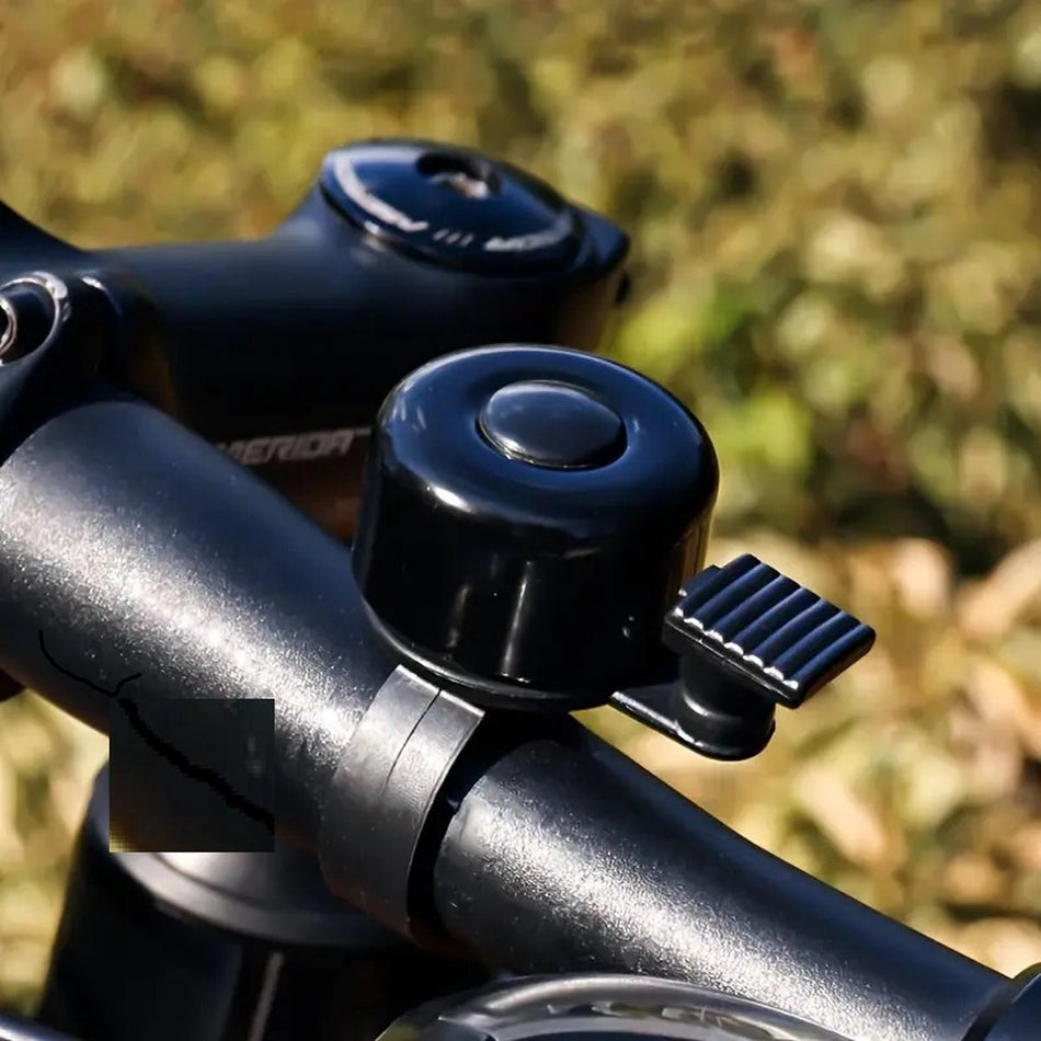 Bicycle Bell | Children's Bicycle Bell | Mini Bicycle Bell | 24 mm | Universal | Aluminum | Grooved Handle | Black