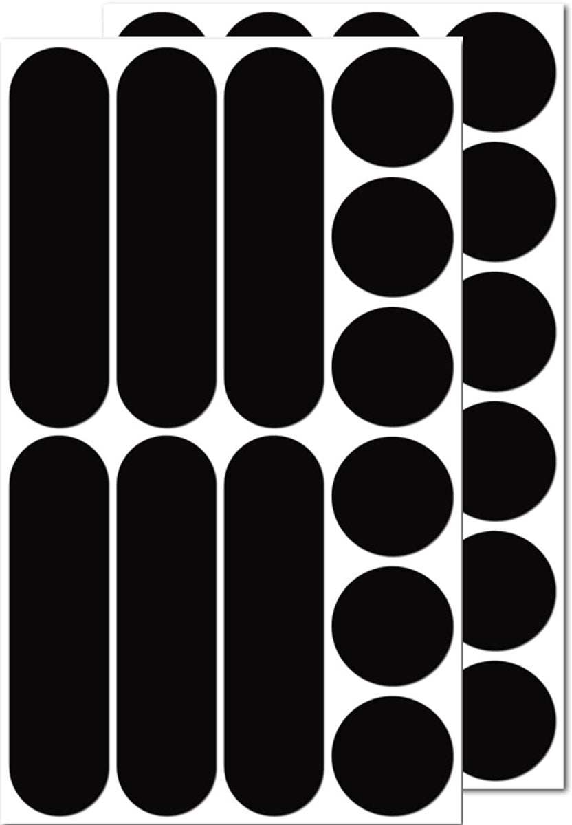 12 piece multi-purpose helmet and frame reflective stickers sheet with mixed shapes and sizes
