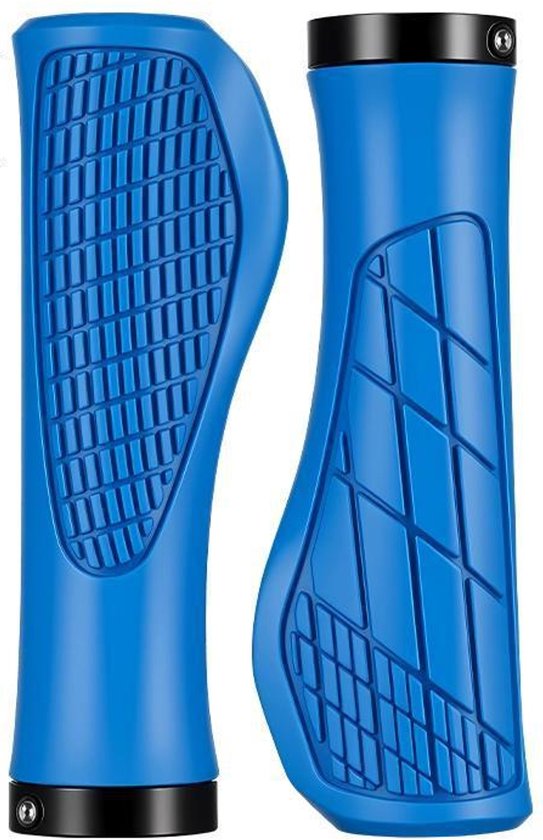 Bicycle grips - Mountain bike grips - 1 pair, including installation tools - Ergonomic bicycle grips | Blue Gripps