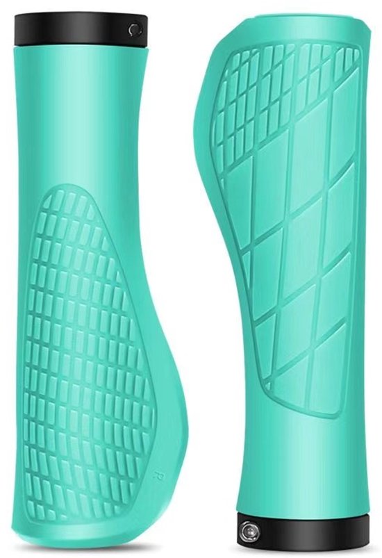 Bicycle grips - Mountain bike grips - 1 pair, including installation tools - Ergonomic bicycle grips | Cyan Gripps