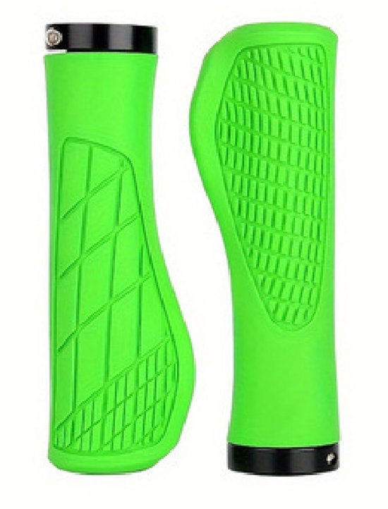 Bicycle grips - Mountain bike grips - 1 pair, including installation tools - Ergonomic bicycle grips | Green Gripps