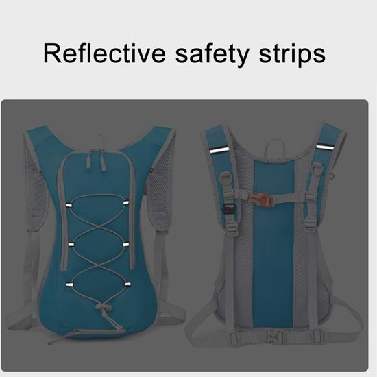 Backpack with 2L Water Bag - Running Vest - Adjustable Lightweight Cycling Backpack - Suitable for Walking and Cycling（Vegetable）