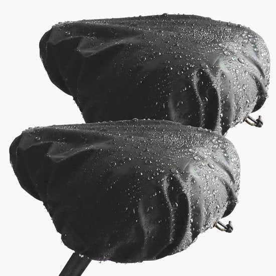 Bicycle saddle cover - Waterproof saddle cover - Rainproof saddle cover - Waterproof bicycle saddle cover with drawstring - Outdoor saddle cover - Bicycle accessories - Universal - Rain and dustproof - 24*27 cm - Black