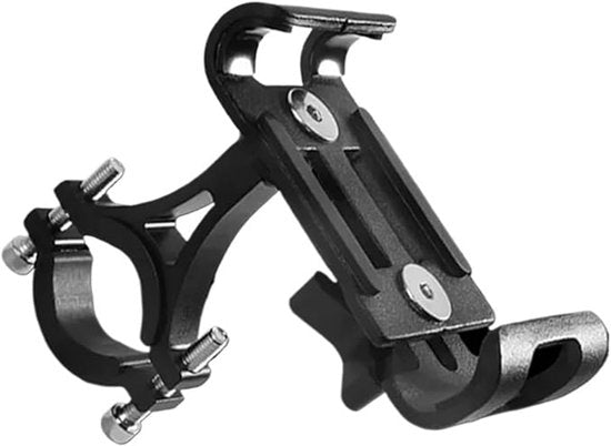 Phone holder for bicycle and motorcycle - Universal phone holder - 360° rotatable and tiltable - Bicycle accessories - Black