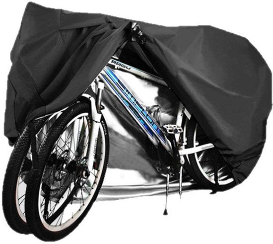 Bicycle cover - Suitable for 2 bicycles - Waterproof for outdoor use - UV protective - Bicycle cover with lock hole - Suitable for mountain bikes and electric bicycles