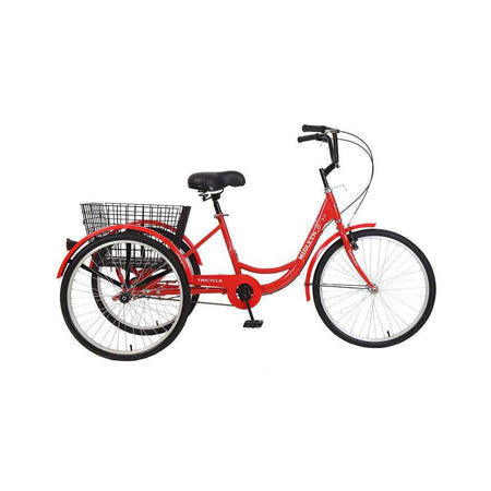 26 inch Adult Tricycle with 7-Speed | Red