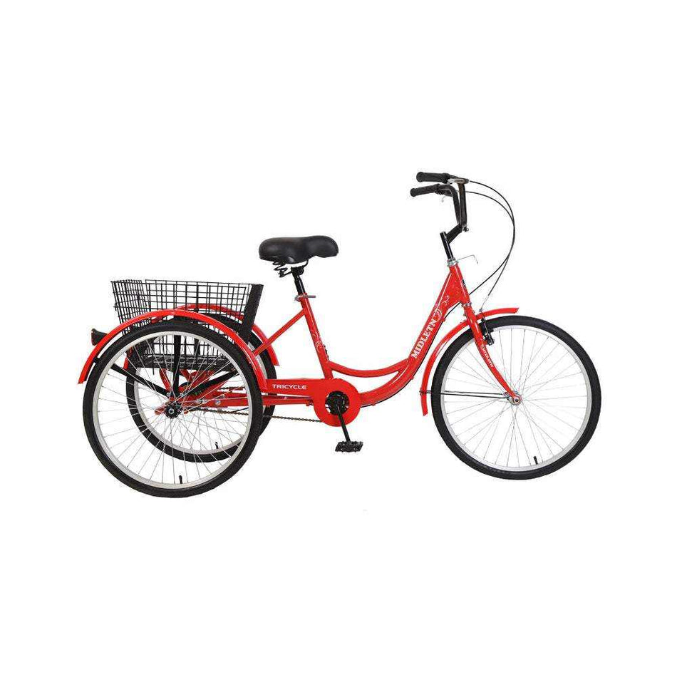 26 inch Adult Tricycle with 7-Speed | Red