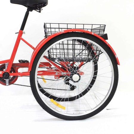 26 inch Adult Tricycle with 7-Speed | Red