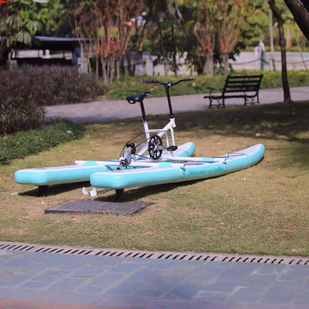 Inflatable and Portable Water Bike with Paddle Board