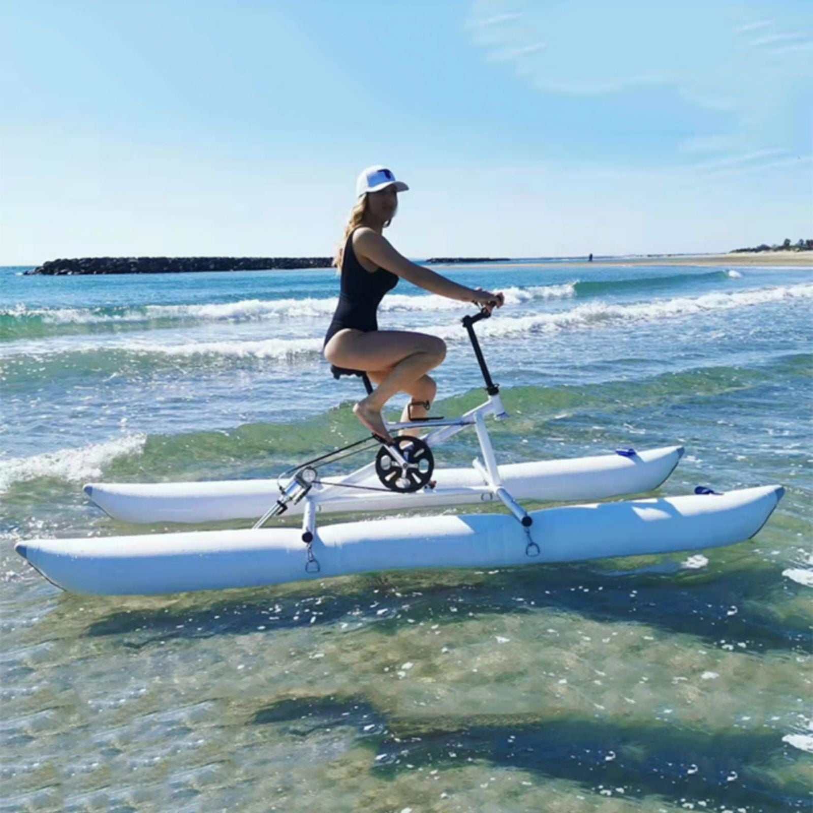 Inflatable Water Boat Bike For Water Sport