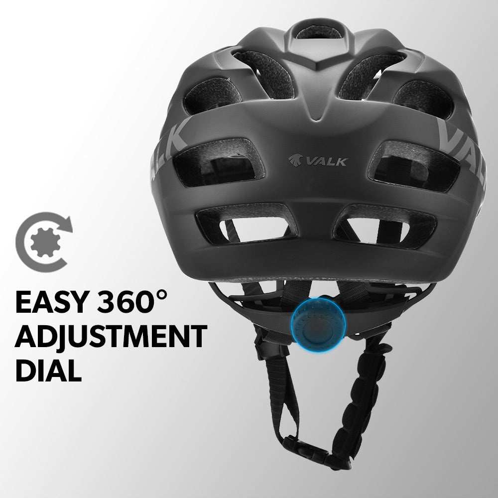 Large Mountain Bicycle Helmet Lightweight 58-61cm | Black