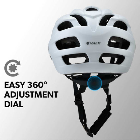 Large Lightweight Mountain Bike Helmet 58-61cm | White