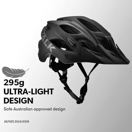 Medium Mountain Bike Helmet Lightweight 56-58cm | Black